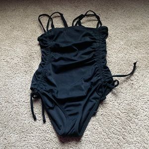 black one piece swimsuit